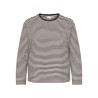 ONLY CARMAKOMA Freja brede langærmet T-shirt - Coffee Bean/Cloud Dancer