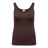ONLY CARMAKOMA Time tank top - Coffee Bean