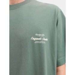JACK & JONES PLUS Norrebro typo T-shirt - Laurel Wreath