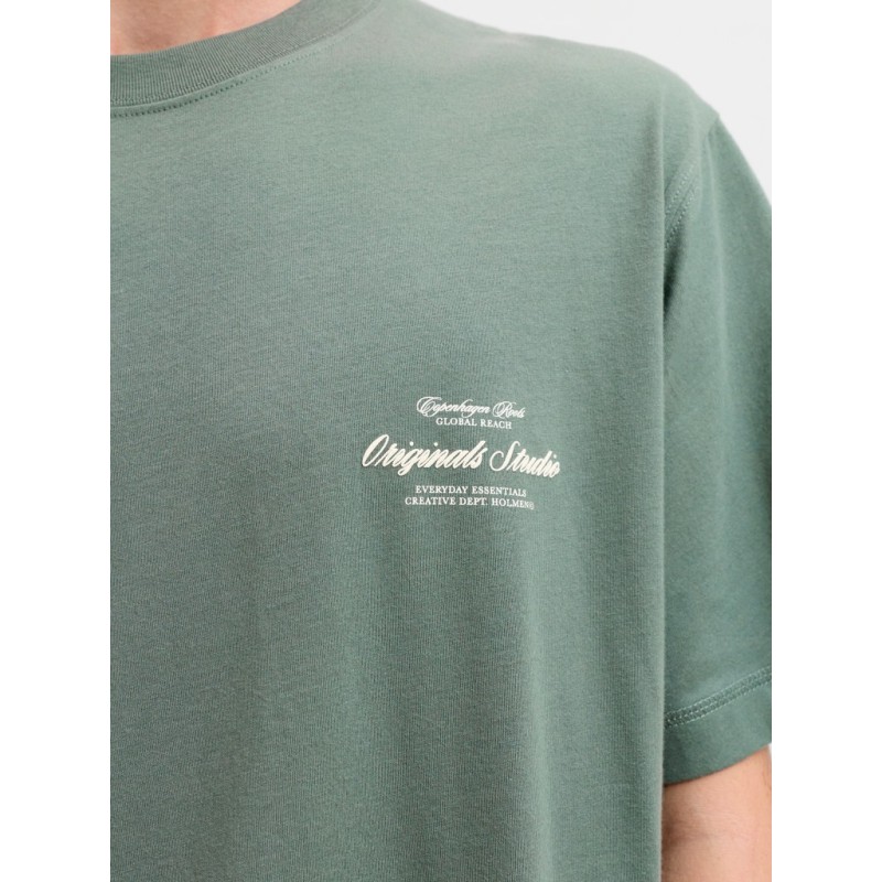 JACK & JONES PLUS Norrebro typo T-shirt - Laurel Wreath