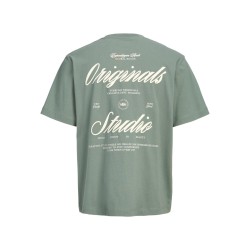 JACK & JONES PLUS Norrebro typo T-shirt - Laurel Wreath