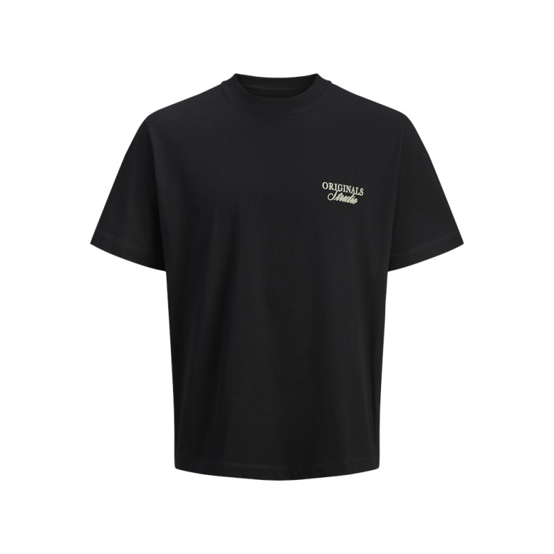 JACK & JONES PLUS Norrebro typo T-shirt - Black