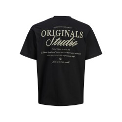 JACK & JONES PLUS Norrebro typo T-shirt - Black