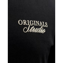 JACK & JONES PLUS Norrebro typo T-shirt - Black
