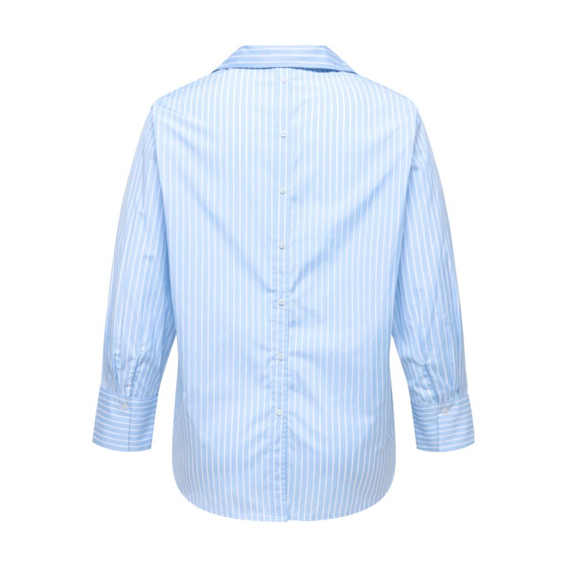 ONLY CARMAKOMA Oregon Alva skjorte - Soft Chambray