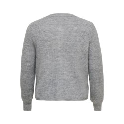 ONLY CARMAKOMA Rose strik cardigan - Medium Grey Melange