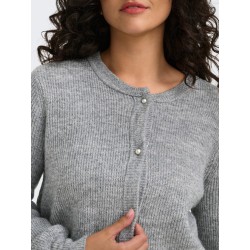 ONLY CARMAKOMA Rose strik cardigan - Medium Grey Melange