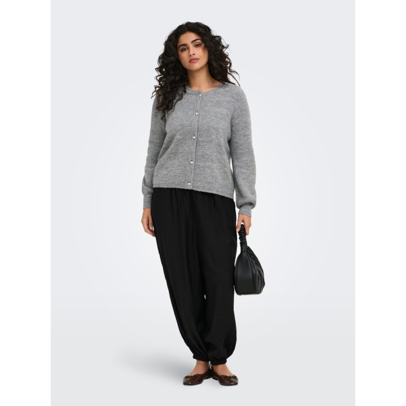 ONLY CARMAKOMA Rose strik cardigan - Medium Grey Melange