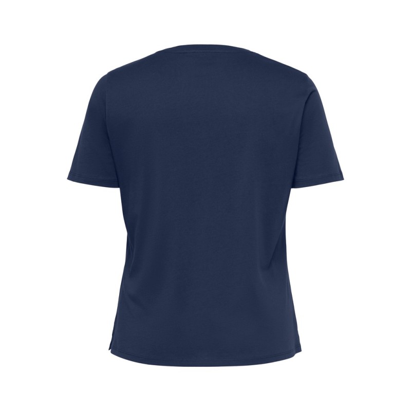 ONLY CARMAKOMA Leon kortærmet T-shirt - Naval Academy