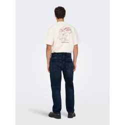 ONLY & SONS Edge straight fit jeans - Blue Black Denim