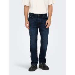 ONLY & SONS Edge straight fit jeans - Blue Black Denim