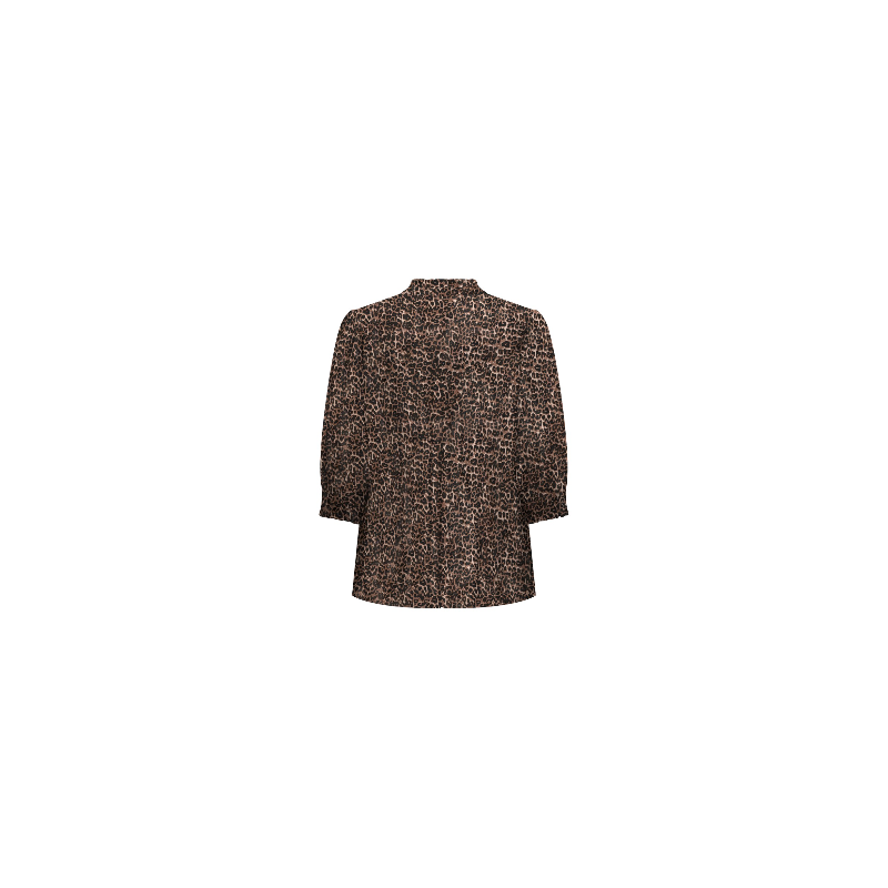 ONLY CARMAKOMA Raya 3/4 skjorte - Silver Mink / Animal