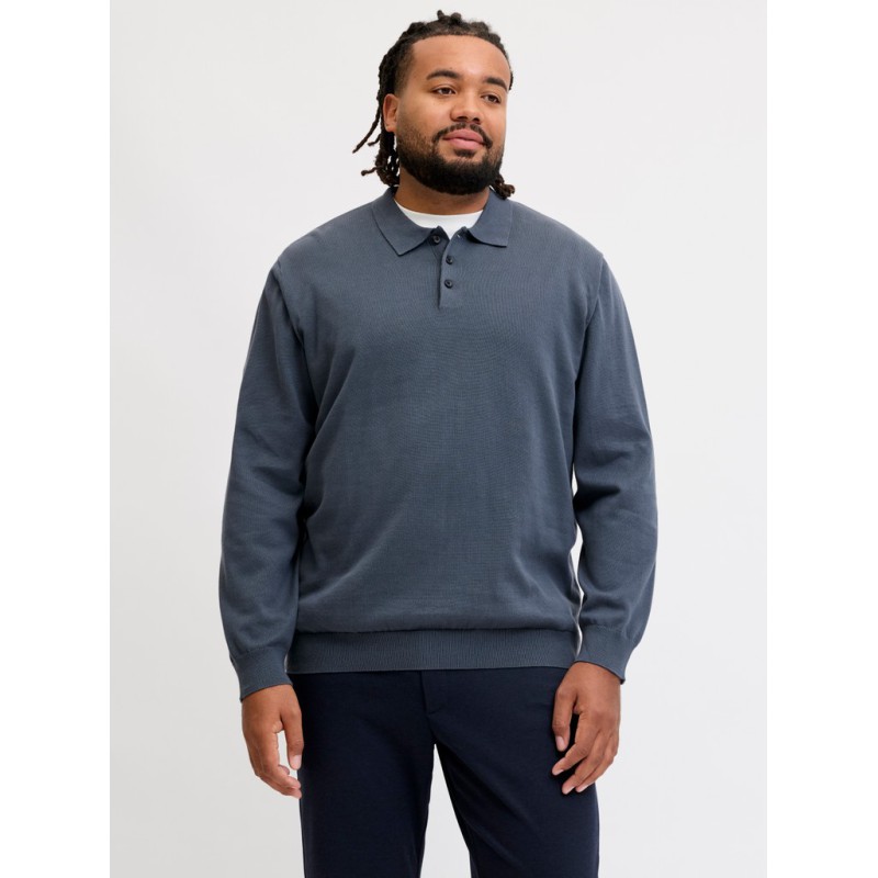 JACK & JONES PLUS basic strikpolo - Turbulence