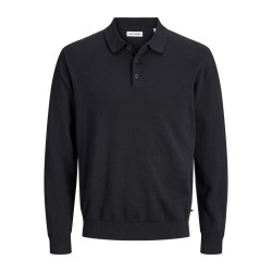 JACK & JONES PLUS basic strikpolo - Black