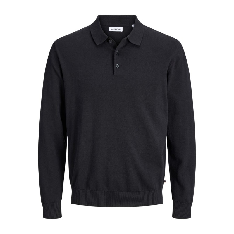 JACK & JONES PLUS basic strikpolo - Black