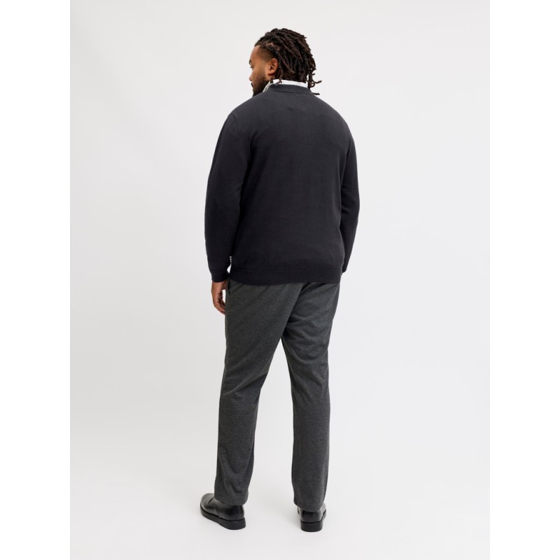 JACK & JONES PLUS basic strikpolo - Black