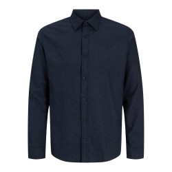 JACK & JONES PLUS meleret skjorte - Navy Blazer
