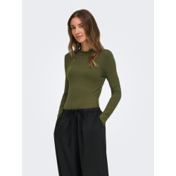 JDY Fransiska langærmet bluse - Dark Olive