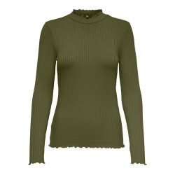 JDY Fransiska langærmet bluse - Dark Olive