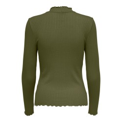 JDY Fransiska langærmet bluse - Dark Olive
