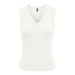 ONLY Riley V-hals top - Cloud Dancer