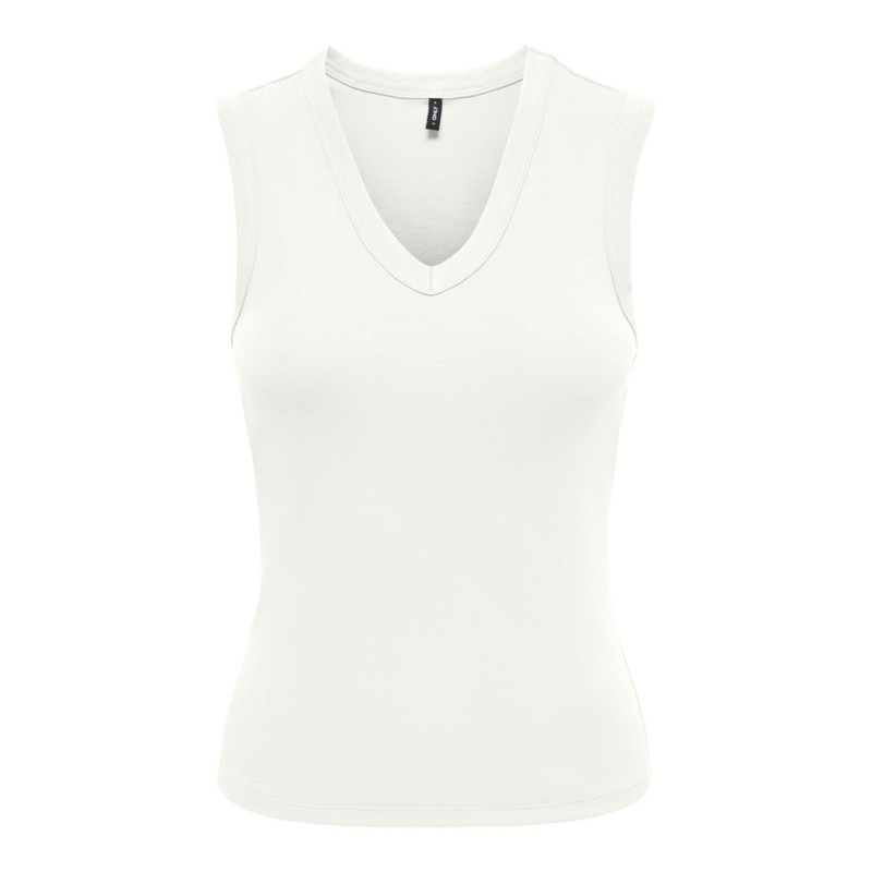ONLY Riley V-hals top - Cloud Dancer