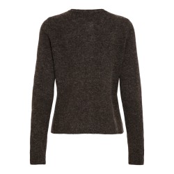 ONLY Olivia langærmet strik cardigan - Mole