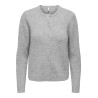 ONLY Olivia langærmet strik cardigan - Light Grey Melange