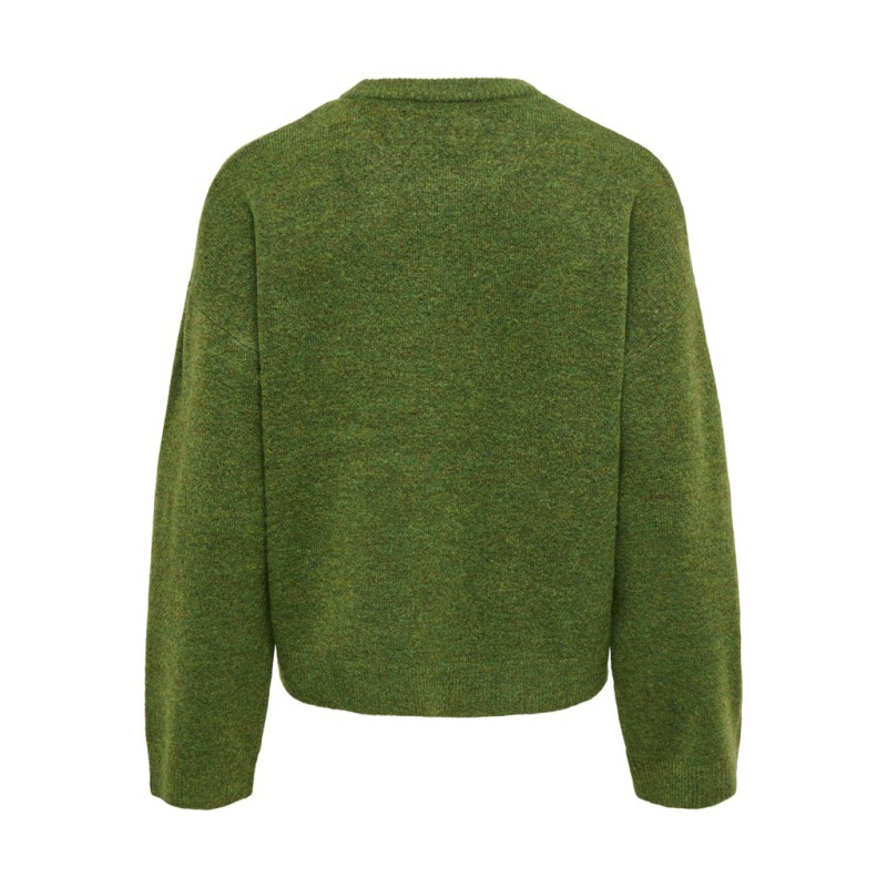 ONLY Simoni langærmet pullover - Forest Night Melange