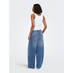 ONLY Ella-Amber baggy denim jeans - Medium Blue Denim