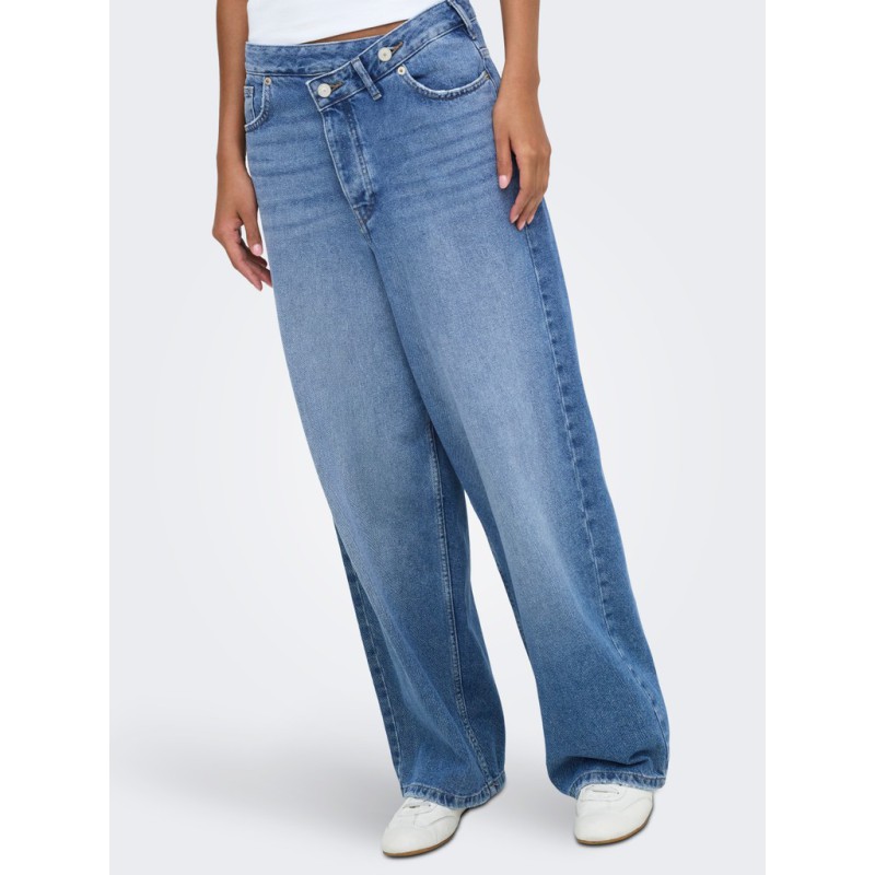 ONLY Ella-Amber baggy denim jeans - Medium Blue Denim