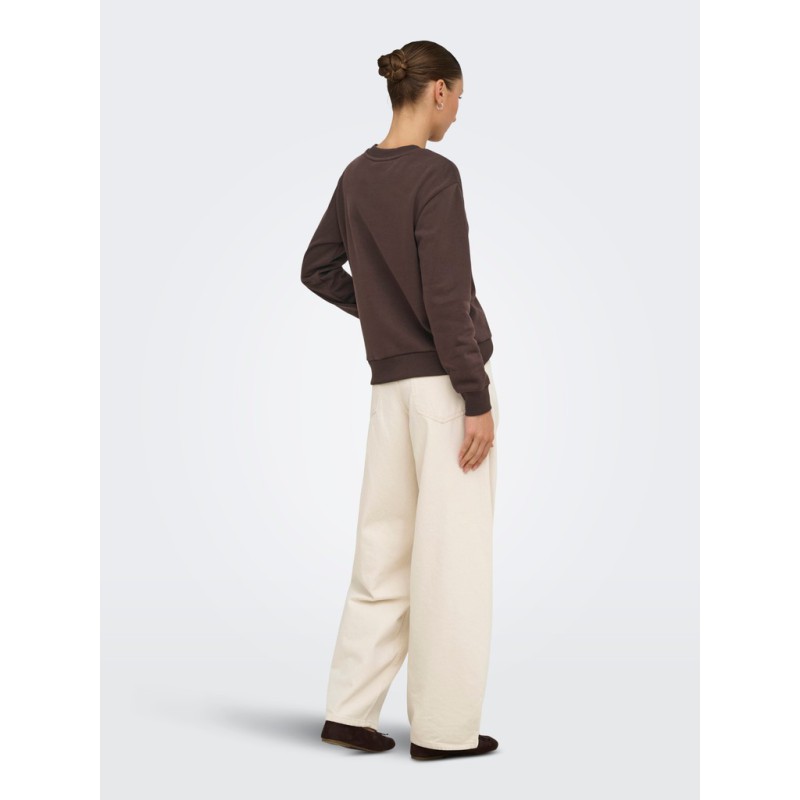 JDY Paris langærmet sweatshirt - Coffee Bean