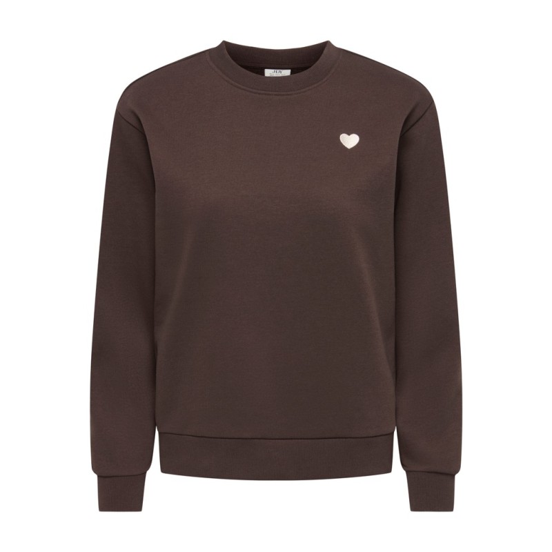 JDY Paris langærmet sweatshirt - Coffee Bean