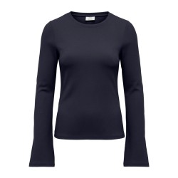 JDY Mati basic langærmet bluse - Night Sky