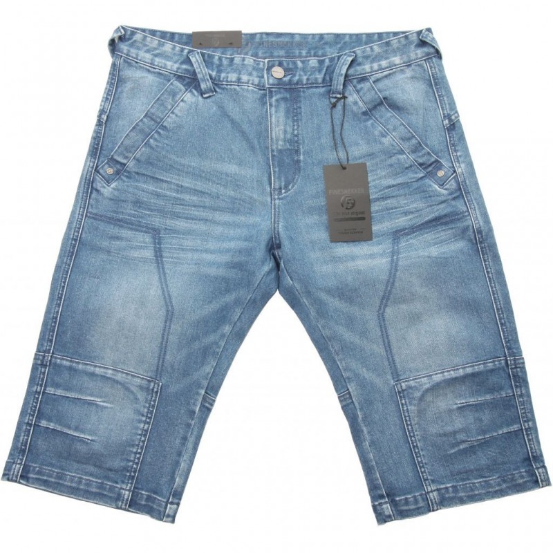 FINESMEKKER BLUE DENIM SHORTS