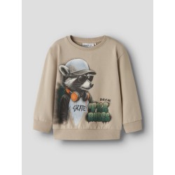 NAME IT MINI Nathaniel sweatshirt - Sesame
