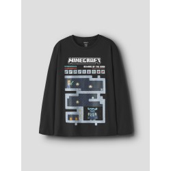 NAME IT KIDS Minecraft bluse - Black