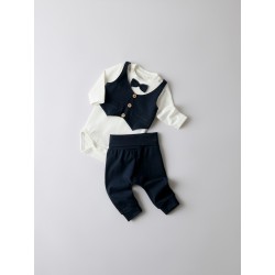 NAME IT BABY Adam langærmet bodystocking sæt - Dark Sapphire