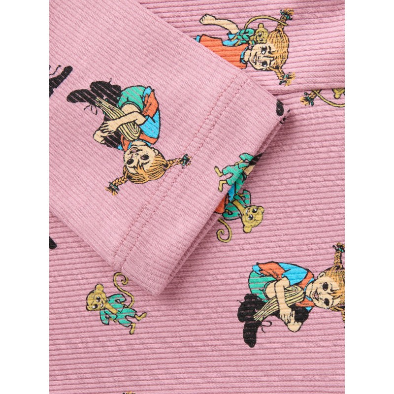 NAME IT MINI pige - Ara pippi slim leggings - Lilas