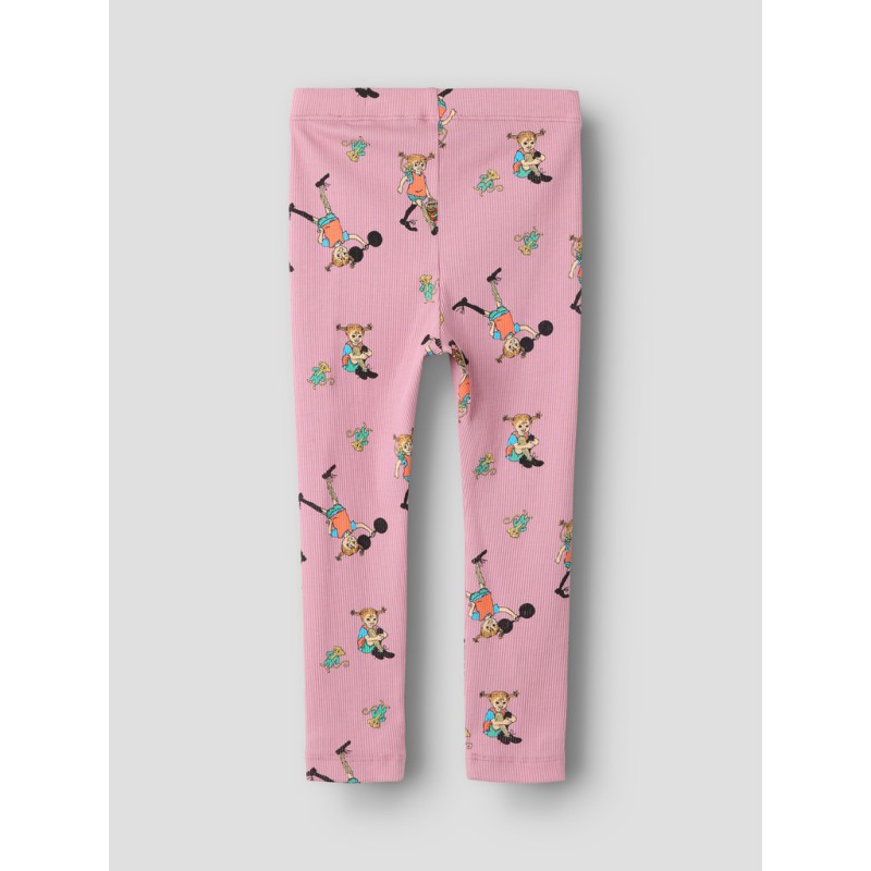 NAME IT MINI pige - Ara pippi slim leggings - Lilas