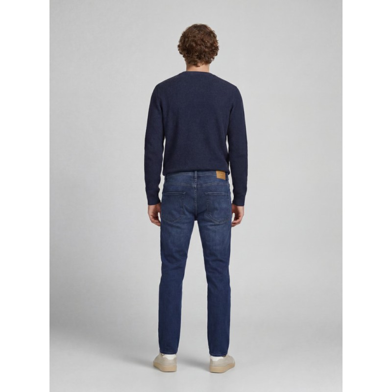 JJ REBEL Camden striktrøje - Navy Blazer