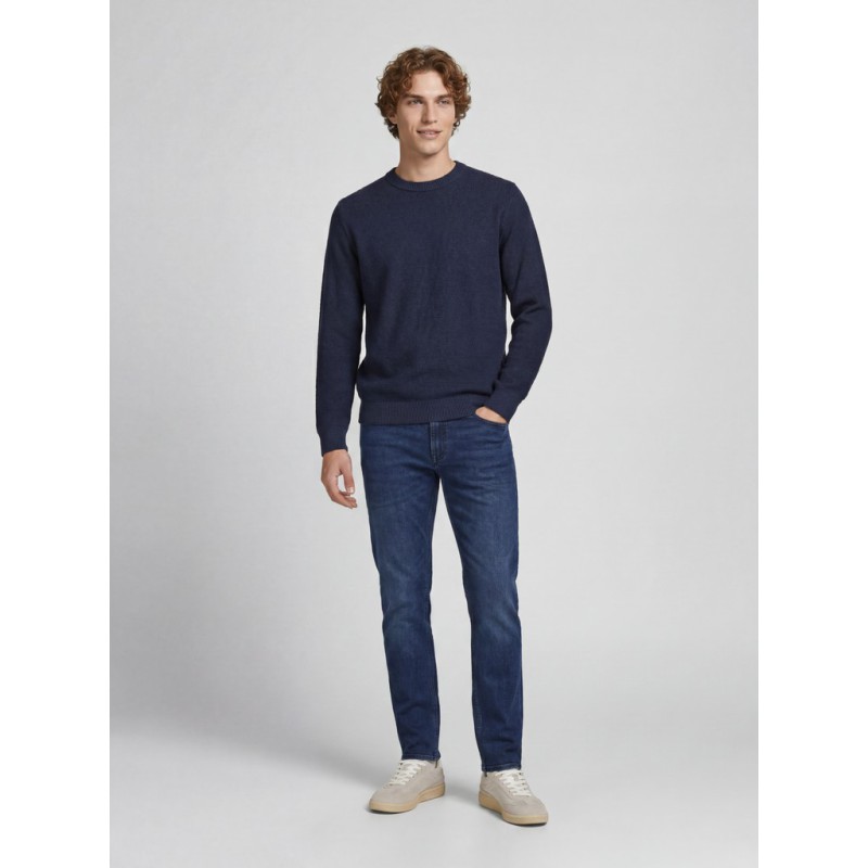 JJ REBEL Camden striktrøje - Navy Blazer