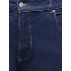 ONLY CARMAKOMA Juicy højtaljet brede jeans - Dark Blue Denim