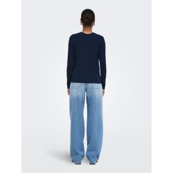 ONLY Bamboo langærmet bluse - Night Sky