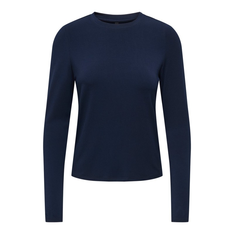 ONLY Bamboo langærmet bluse - Night Sky
