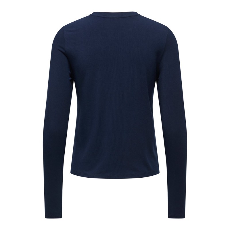 ONLY Bamboo langærmet bluse - Night Sky