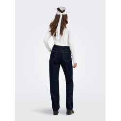 ONLY Bamboo langærmet bluse - Cloud Dancer