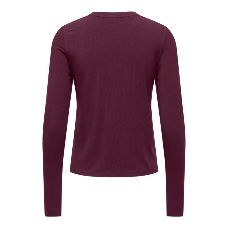ONLY Bamboo langærmet bluse - Fig