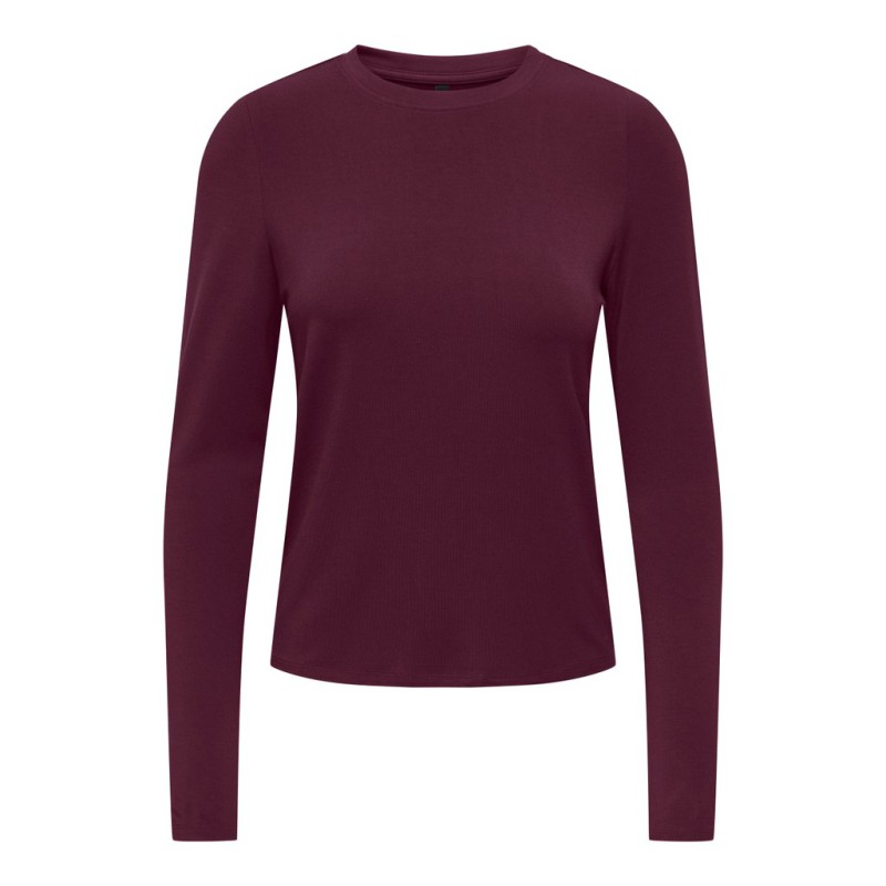 ONLY Bamboo langærmet bluse - Fig
