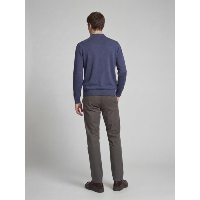 JACK & JONES Callum strik polo - Vintage Indigo